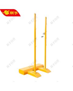 Shuangyu Badminton Net Stand Cast Iron Weighted Portable Standard Competition Indoor/Outdoor Stand Yellow A02 (120kg/pair)