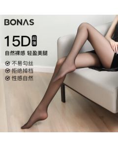 Bonas Women's Stockings Summer Ultra-Thin 4-Pack Snag-Resistant Pantyhose Sexy Thigh-High Nude Sheer Tights