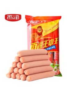 Yurun Wang Zhong Wang Premium Ham Sausage 60g×10 sticks/600g bag - Breakfast Snack Instant Noodles Companion Pan-Fried & Grilled Sausage