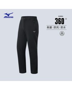 Mizuno (MIZUNO) THERMSHELL Softshell Family Windproof Thermal Softshell Pants 09/Obsidian Black L