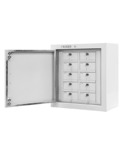 Yilide Mobile Phone Shielding Cabinet 5G Signal Blocking Cabinet for Exam Halls and Meeting Rooms Electronic Device Storage Cabinet 10-Slot Wall-Mounted Model