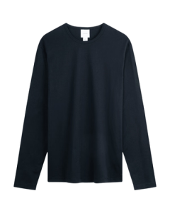 Calvin Klein Jeans 25 Early Autumn Men's CK Smooth Sateen Cotton Embroidered Round Neck Long Sleeve T-Shirt 40EM917