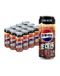 Pepsi Sugar-Free Raw Cola Carbonated Beverage 330ml*12 Cans Slim Can Case Pack