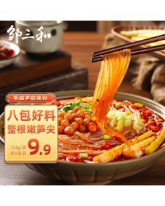 Zou Sanhe Panda Bamboo Shoot Sour & Spicy Vermicelli 328g*3 Bags Instant Food Snacks Quick Meal