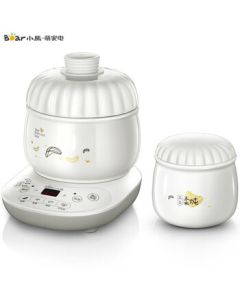 Bear Bird's Nest Steamer Electric Stewing Pot Ceramic Mini Soup Pot 0.6L DDZ-B06R1
