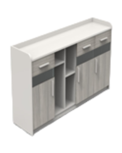 YuZhou Tea Cabinet File Cabinet Modern Minimalist Office Side Storage Cabinet 2050*400*1200mm