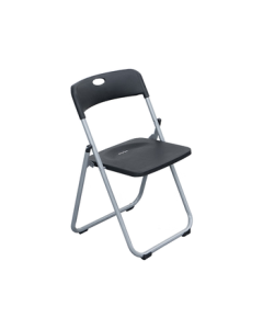 ShuaiLi Folding Chair, Plastic Portable Leisure Backrest Dining Chair, Exhibition Office Training Conference Stool Black SL8347