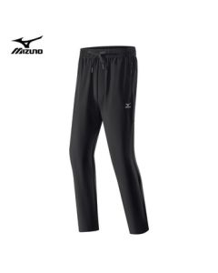 Mizuno (MIZUNO) Men's Outdoor Softshell Pants, Hiking Windproof Water-Repellent Straight-leg Versatile Casual Sports Trousers, Black, 3XL