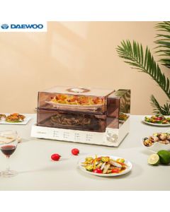 DAEWOO Multi-purpose Electric Steamer for Home Use, Double-layer Large Capacity Electric Steamer for Buns DYZL-120