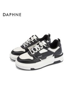 Daphne Daphne White Sneakers Platform Sports Shoes Casual Ins Trend Women's Versatile Canvas Shoes Black 36