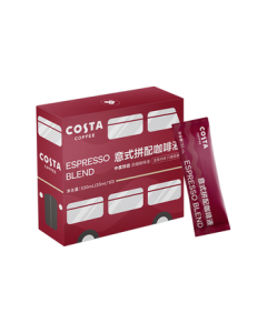 COSTA Italian Blend Espresso Coffee Liquid, In-Store Same Recipe, 0 Sucrose, 0 Fat, Medium Roast 33ml*10 Sticks, Mid-Autumn Festival Gift