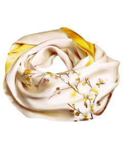 Zhijinlou Pure Silk Scarf Women's Mulberry Silk Suzhou Handmade Embroidered Shawl, Suzhou Embroidery Silk Stole Gift Box Set