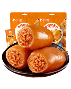 BIBIZAN Squid with Roe (BBQ Flavor) 90g - Popular Seafood Snack, Office Treat, Delicacy, Leisure Snack