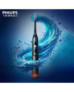 Philips (PHILIPS) Electric Toothbrush with Smart Display, Variable Frequency Gum Care, Midnight Black, DiamondClean 7 Series for Adults & Couples, Gift for Him/Her, New Year Gift, Midnight Black HX3792/01