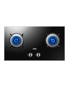 Vanward【Double High Flame KA031B】Gas Stove Full Air Intake Cooktop, Built-in & Countertop Dual Use, Multiple Safety Protections, 4.2kW High Power Tempered Glass Stove, Natural Gas Stove