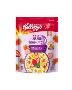 Kellogg's Strawberry Mixed Fruit Cereal Crisp Breakfast Instant Meal Family Size 712g