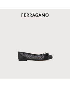 Ferragamo Women's Black Ballet Flats 0779578_1D _ 75