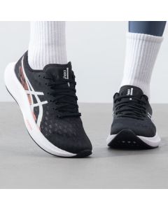 ASICS Women's Running Shoes HYPER SPEED 4 Cushioned Comfort Breathable Sports Shoes Black White 38