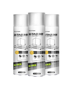 SnowDream Japan Range Hood Cleaner, Powerful Kitchen Grease Remover, Foaming Degreaser 520ml*3