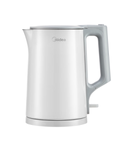 Midea Electric Kettle, Small Household Water Boiler, 0 Coating Food-Grade 304 Stainless Steel Double-Layer Anti-Scald Seamless Inner Pot, 1.5L Capacity, Model 1566
