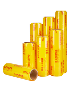 YouAo Extra Large Roll 60cm*200m Food-Grade PVC Wide Commercial Cling Wrap for Supermarkets and Fruits