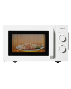 Galanz 23L Household Microwave Oven, Flatbed Heating with Knob Control, 6 Power Levels for Defrosting, Model P70F23N1L-X60(W0)