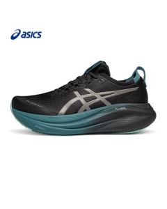 ASICS Men's Cushioned Night Running Shoes GEL-NIMBUS 27 LITE-SHOW CN Black/Grey 46.5
