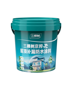 SKSHU JC Roof Waterproof Coating Leak Repair Material High-Temperature Resistant Sunproof Flat Roof Leak Repair King Exterior Wall Gray 18kg