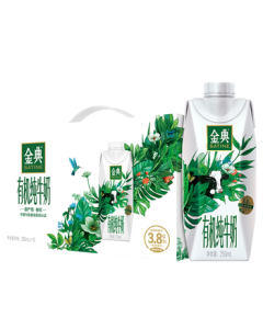 Yili Jin Dian 3.8g Milk Protein Organic Whole Milk 250ml*10 Boxes (New/Old Packaging Random) Mid-Autumn Festival Gift Box