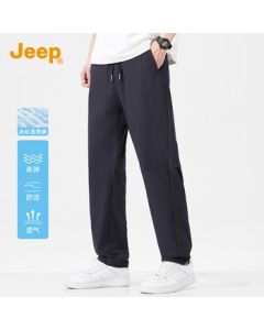 JEEP [Cool and Breathable] Stylish and Versatile Men's Casual Pants, Summer 2025 Thin Loose Comfortable Straight-Leg Pants