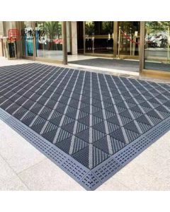 Jushiyi Customizable 3-in-1 Floor Mat - Personalized Size, Pattern & Color for Commercial Spaces, Offices, Subway Entrances - Anti-Slip Doormat (Custom Size Special)