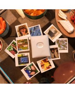 INSTAX Fujifilm INSTAX SQUARE Link Instant Photo Printer, Phone Photo Printer, Mountain Camellia White, for Students and Home Use