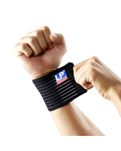 LP633 Fitness Wrist Wrap Band Breathable Badminton Tennis Bench Press Volleyball Compression Support Single Size