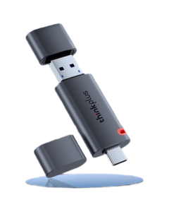 Lenovo TSU303 512GB Solid State Flash Drive with Read Speeds Up to 500MB/S, Dual USB 3.2 & Type-C Ports, High-Capacity Universal Flash Drive for Phones and Computers