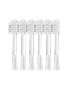 Laifen Electric Toothbrush Official Replacement Shock-Absorbing Brush Heads, Standard Gum Care (6-Pack)