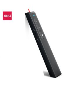 Deli 2802 Page Turner 360-Degree Control PPT Pointer Laser Page Turner Laser Pen Presentation Pointer Wireless Presentation Clicker Red Light Black [ZY]