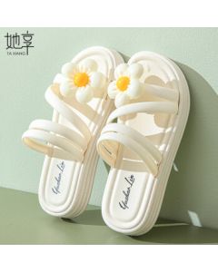Her Enjoyment Sandals Women's Thick-Sole Outdoor Beach Sandals T342L1001 White 38/39