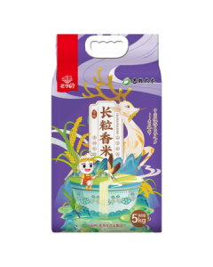 Laoyeling Long-Grain Fragrant Rice, 10 lbs Northeast Jilin Rice, Japonica Rice, Vacuum Packed, JD Self-Operated