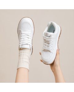 Daphne Casual Comfortable Thick-Sole Sneakers Women's Shoes White Shoes Versatile Commuter Sports Shoes White 38