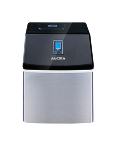 Aucma 24-Ice Cube Commercial Small Mini Ice Maker, Fully Automatic Desktop Ice Machine for Milk Tea Shops, KTV, Bars, Beverage Coke Cold Drink Machine AZH-22NE