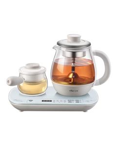 Bear (Bear) Tea Maker ZCQ-A08E1 Warm Gray + White 800ml Health Pot Tea Kettle Flower Tea Kettle Electric Kettle Water Boiler 600W 10105A08E1003