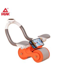 Peak Automatic Rebound Ab Wheel Roller for Core Workouts, Smart Elbow Support Abdominal Wheel for Toning Belly and Abs - Orange