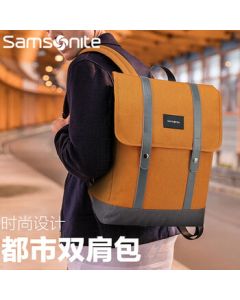 Samsonite Men's Backpack · Single Side Pocket Multi-Layer Space Flap Design Orange/96018