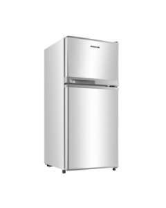 AUX 38L Refrigerator Double Door Frost-Free Small Fridge for Rentals Energy-Saving Silver Upgrade Model for Corporate Purchases