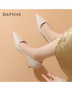 Daphne Women's Flats Elegant Minimalist Stiletto Pointed-Toe Shoes for Commuting 4024404007 Beige 36