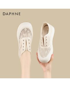 Daphne Women's Slip-On Casual Shoes Summer Breathable Mesh Fisherman Shoes 4024101683 Beige 36