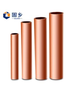 Guxiang GT Copper Connector Pipe, Red Copper, Through-Hole Copper Straight Pipe, Cable Butt Copper Pipe, Intermediate Joint, Straight Pipe, Copper Lug, Bare Terminal GT-50mm² 50 Square