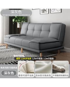 Lida Small Space Foldable Dual-Purpose Cat Claw Leather Sofa Bed for Living Room, Bedroom, Apartment, and Rental Homes