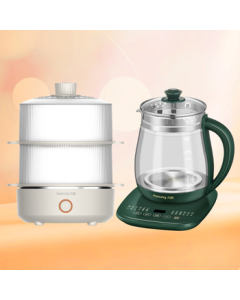 Joyoung Set (Mini Electric Steamer DZ20HG-GZ620 + Health Kettle K15F-WY1120)