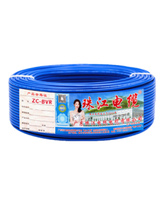 Pearl River Cable Guangdong Pearl River ZC-BVR 2.5mm² National Standard Flame Retardant 3C Multi-Strand Household Single-Skin Flexible Wire Blue 100m